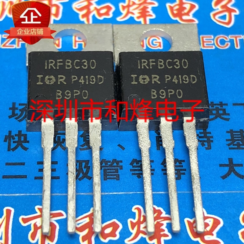 30pcs original new IRFBC30 TO-220 600V 3.6A