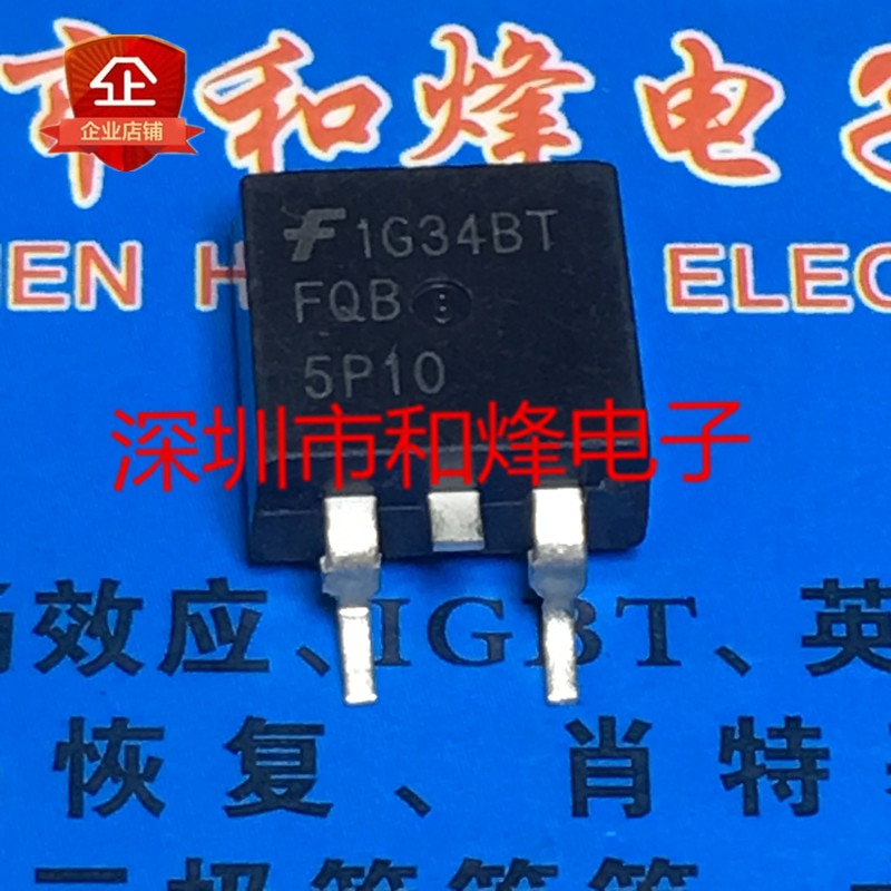30pcs original new FQB5P10 TO-263 -4.5A -100V