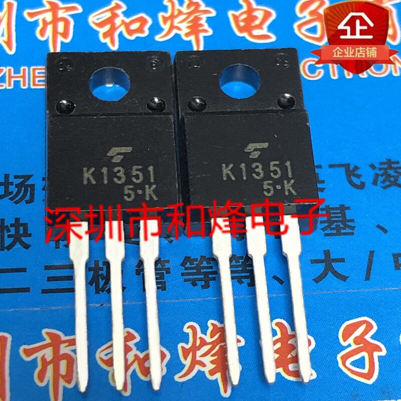 30pcs original new K1351 2SK1351 TO-220F 500V 5A