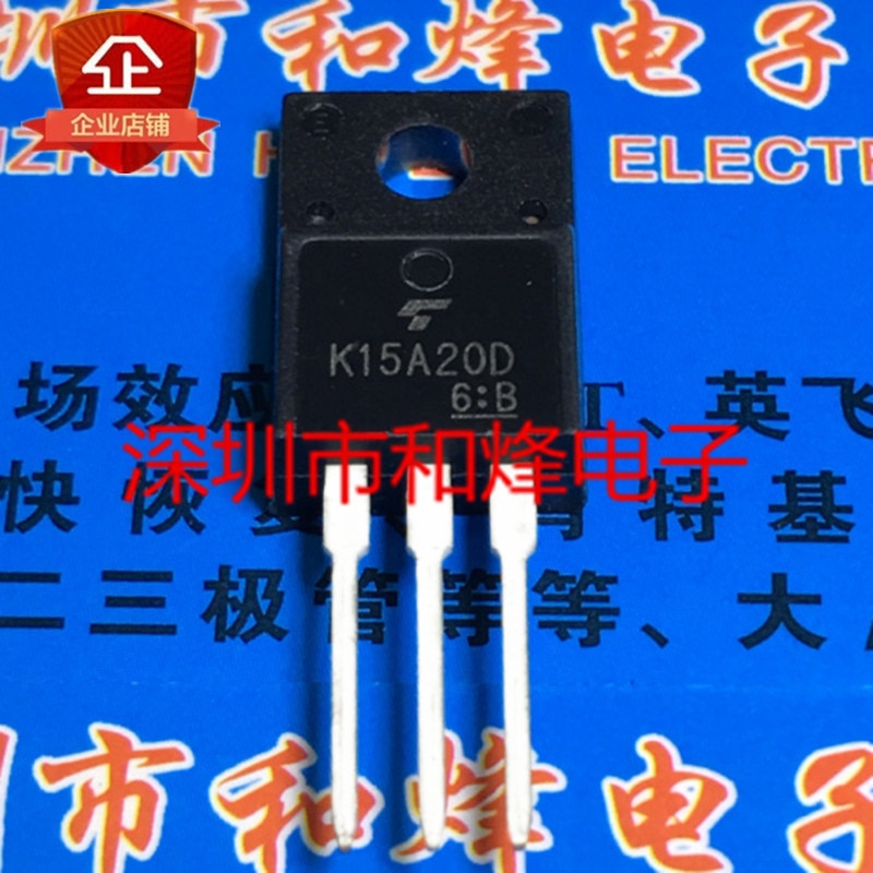 30pcs original new K15A20D TK15A20D TO-220F 200V 15A