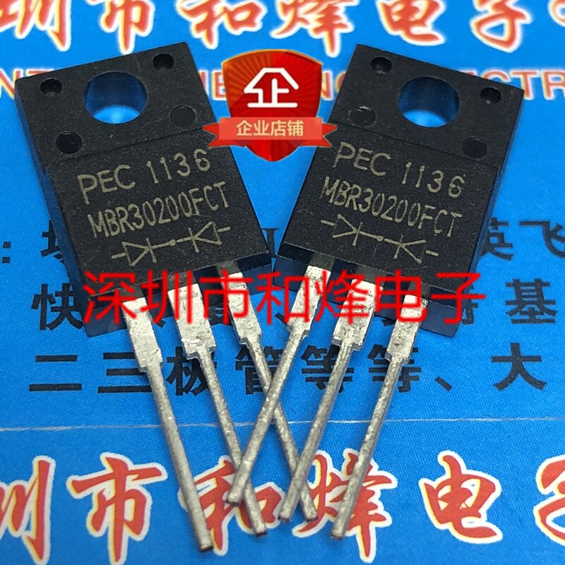 30pcs original new MBR30200FCT TO-220F 200V 30A