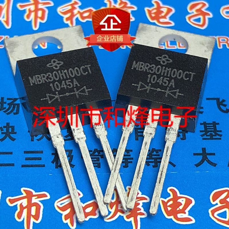 30pcs original new MBR30H100CT TO-220 100V 30A
