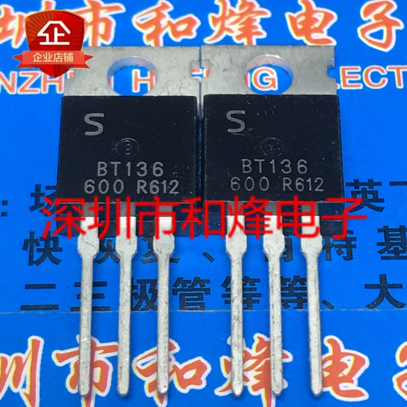 30pcs original new BT136-600 TO-220 600V 4A