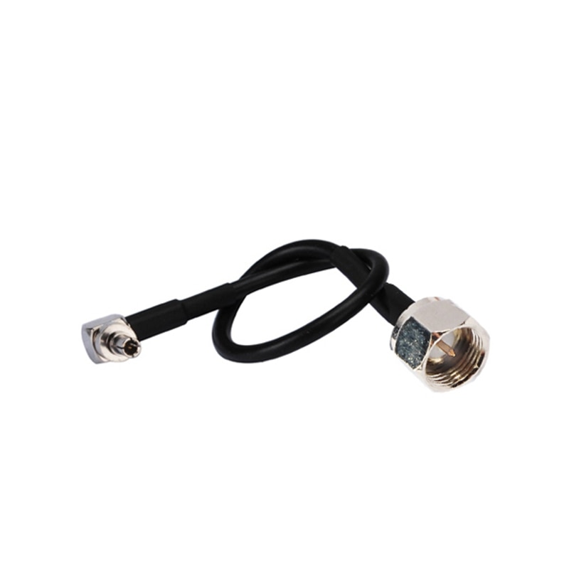 Superbat F Plug to CRC9 Male Right Angle Pigtail Cable with RG174 15cm RF Coaxial Cable