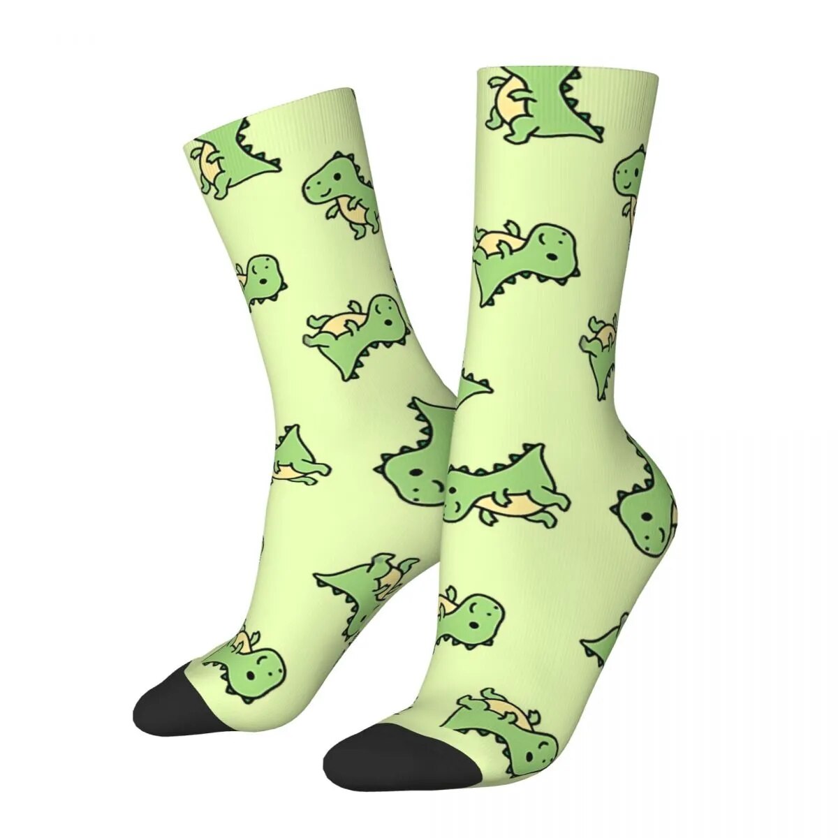 Funny Men's Socks T. Rex Retro Harajuku Dinosaurs Street Style Seamless Crew Crazy Sock Gift Pattern Printed