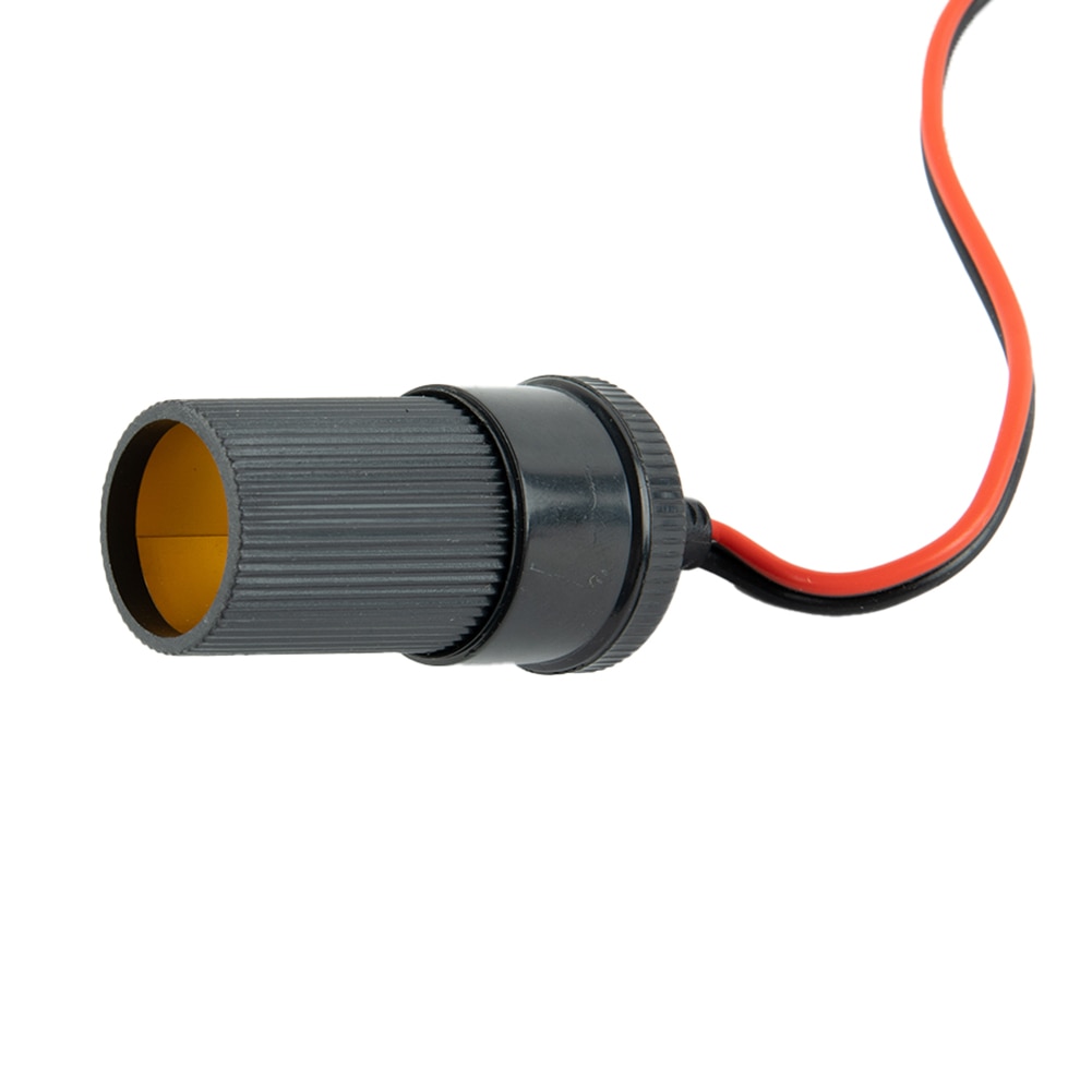 Cable Clamp Car Battery 12V-24V Accessories Black+Red+Copper Crocodile Clip Female Lighter Socket Plastic+Metal