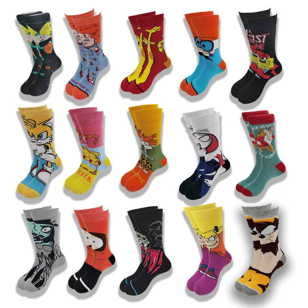 Hot Sale Autumn Winter socks New Fashion Design Men's and Women's Funny Cartoon Men's Socks