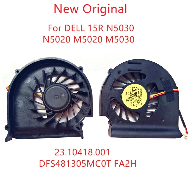 New Original Laptop CPU Cooling Fan For DELL 15R N5030 N5020 M5020 M5030 Fan 23.10418.001 DFS481305MC0T FA2H