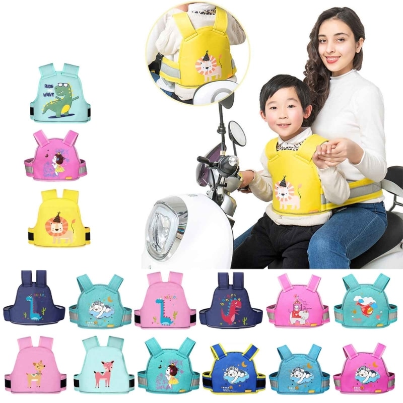 Professional Child Motorcycle Harness Adjustable Motorcycle Safety Belt for Kids Motorbike Belt Comfortable Wearing Belt