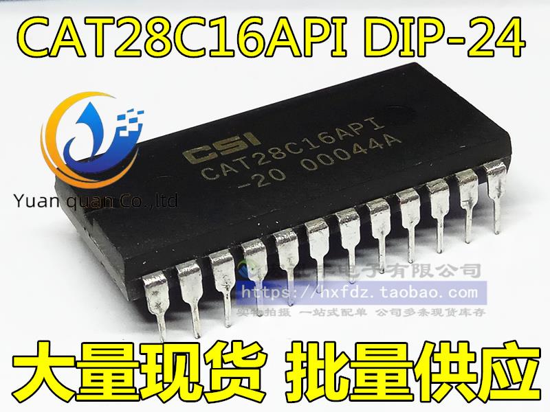 2pcs original new CAT28C16AP-20 CAT28C16API-20 DIP-24 memory