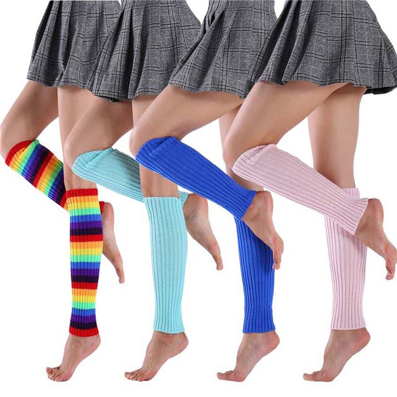 Autumn Long Knitted Thick Wool Socks Leg Covers Thick Warm Leggings SocksBoots Piles Of Socks For Women Winter 2023 New Fashion