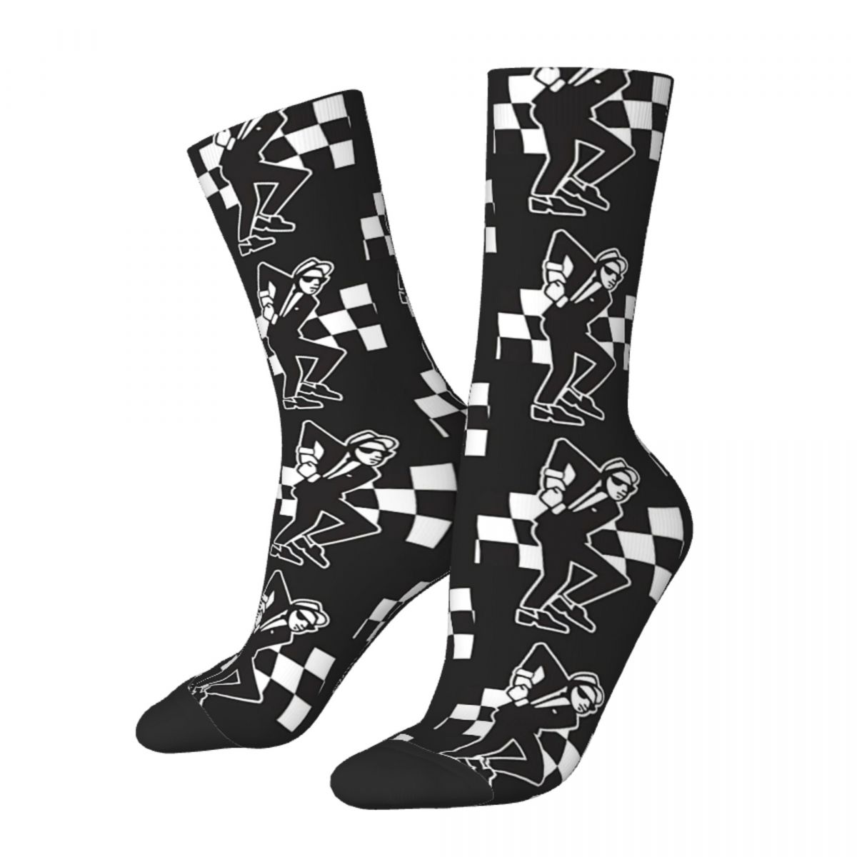 Hip Hop Retro Tone Dance Crazy Men's Socks Unisex Harajuku Seamless Printed Novelty Crew Sock Boys Gift