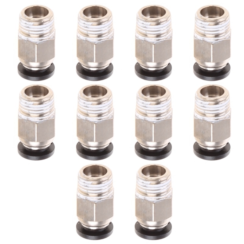 634A 10PCS PC4 M10 Pneumatic Connectors 3D Printer Easy to Install & Removed Kits