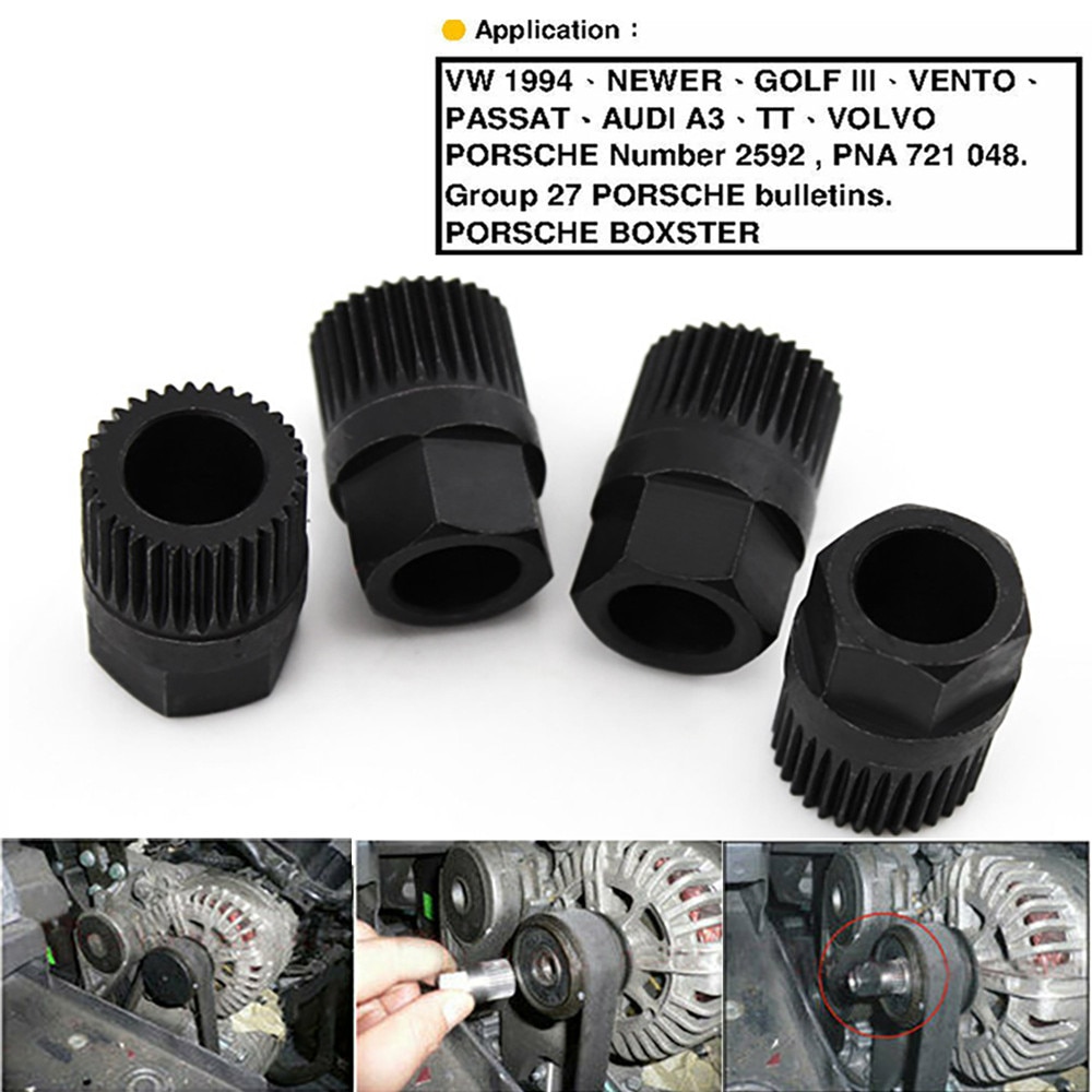 Hot Sell 33 Spline Generator Pulley Removal Tool High Quality Alternator Clutch Free Wheel Pulley Removal Tool Car Accessories