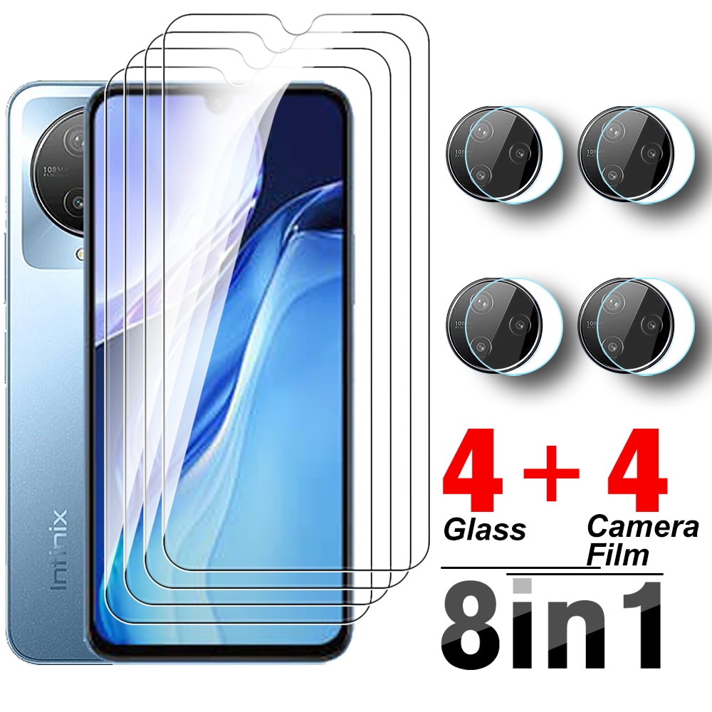 Glass For Infinix Note 12 2023 8To1 Tempered Glass Film For Infinixnote12 G99 Note12 4G 6.7'' X676C Camera Lens Screen