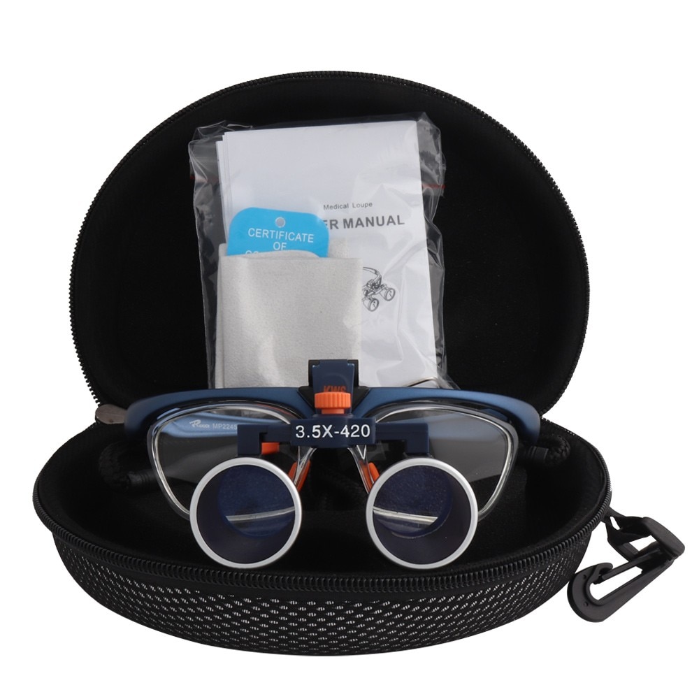 KWS Dental Loupes Lab Medical Magnifier Magnification Binocular Professional 3.5x420 2.5x420 Available