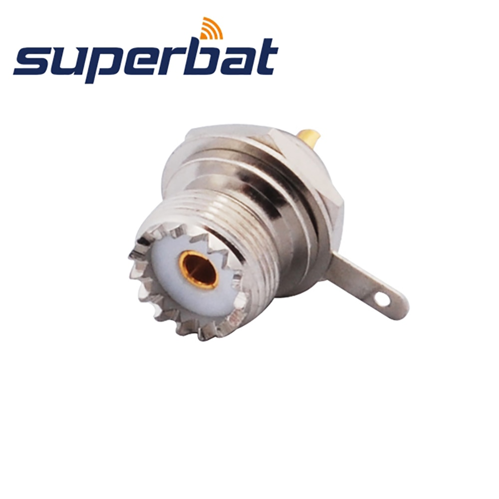Superbat 10pcs UHF Clamp Female RF Coaxial Connector for RG174, RG316,LMR100 Cable