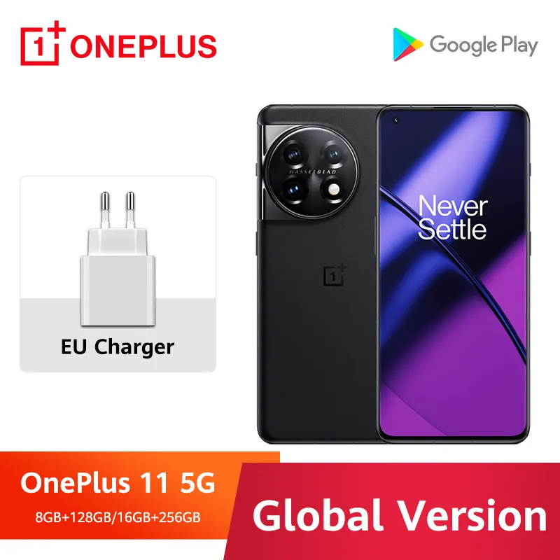 Global Version OnePlus 11 5G Snapdragon 8 Gen 2 Mobile Phone 2K AMLOED Display 100W SUPERVOOC 5000mAh Cellphone