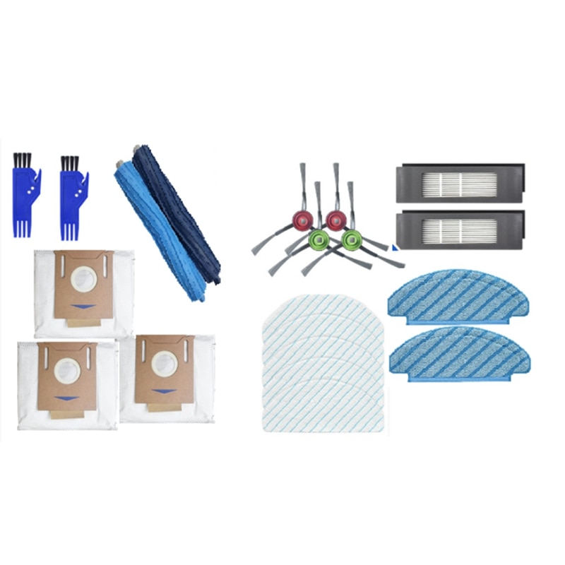 For Ecovacst9 Aivis T9 AIVI+ Hybrid Robot Vacuum Cleaner Spare Parts Main Side Brush Wheel Filter Mop Rag A