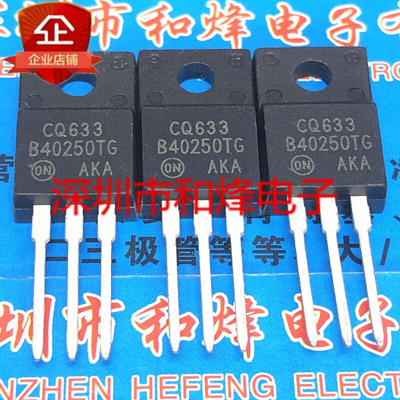 30pcs original new B40250TG MBRFB40250TG TO-220F 250V 40A