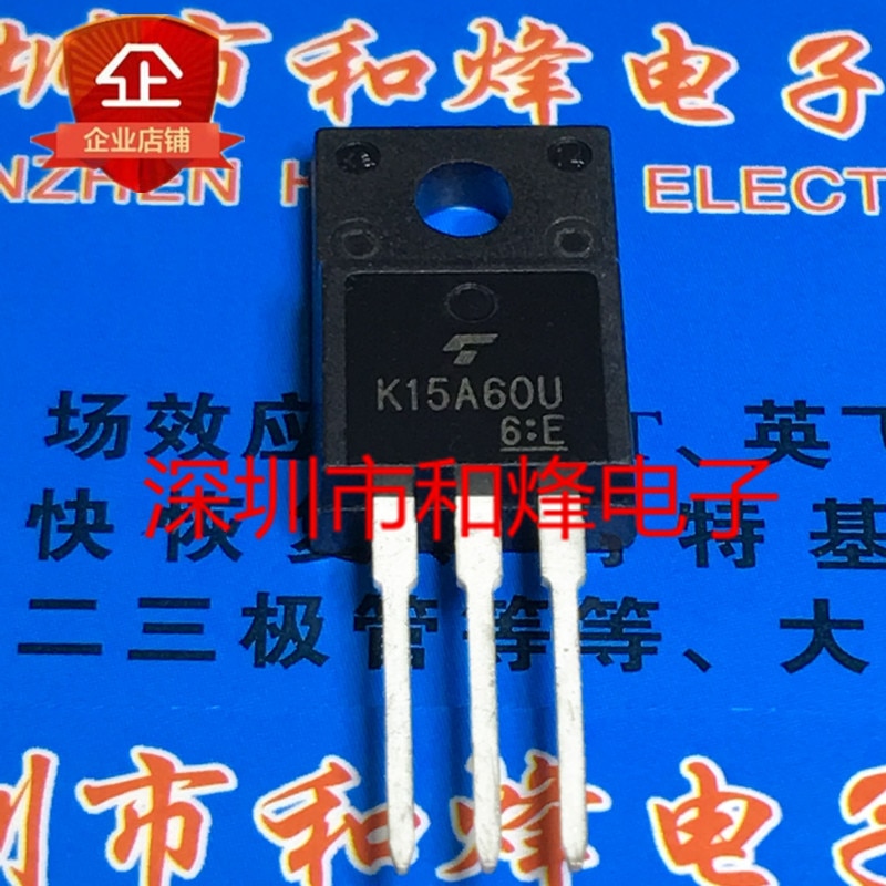 30pcs original new K15A60U TK15A60U TO-220F 600V 15A