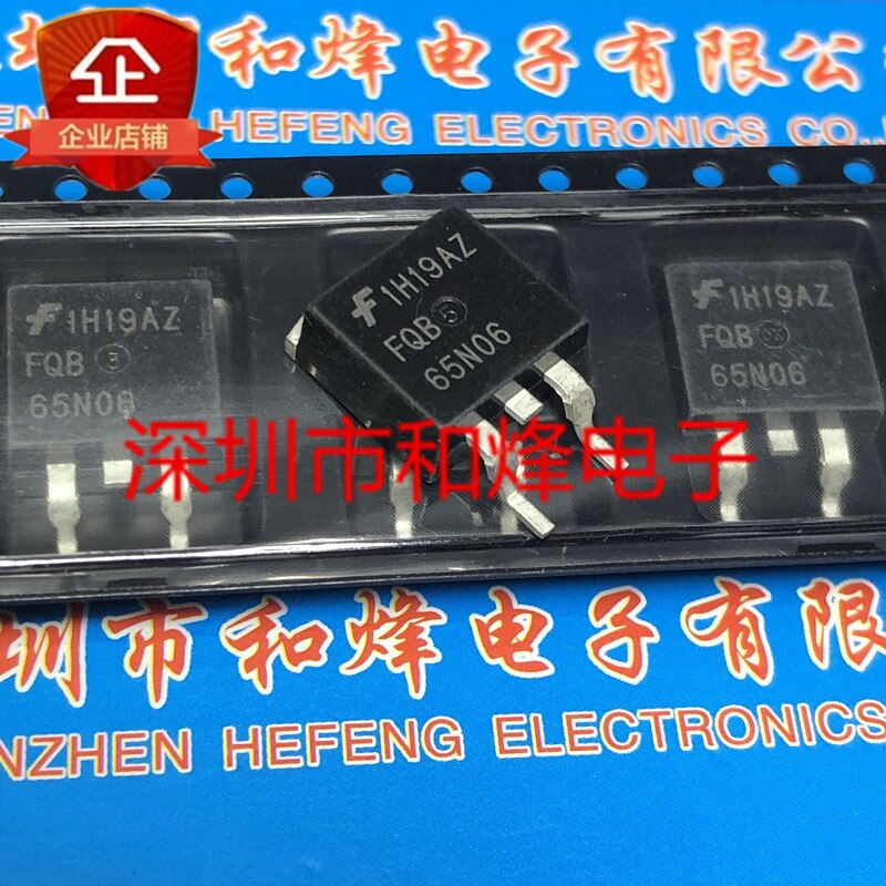 30pcs original new FQB65N06 TO-263 65A 60V