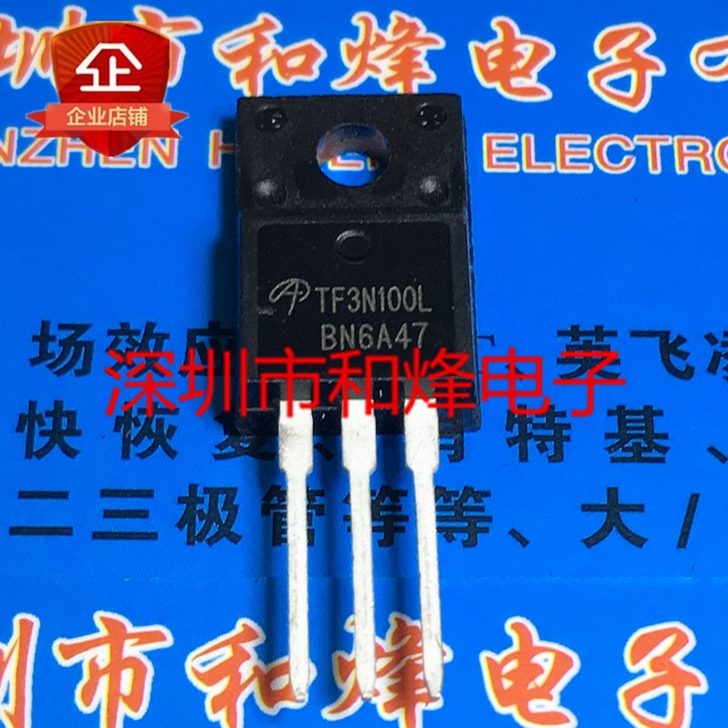 30pcs original new TF3N100L AOTF3N100L TO-220F
