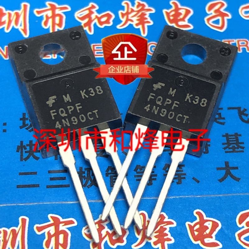 30pcs original new FQPF4N90C TO-220F 900V 4A
