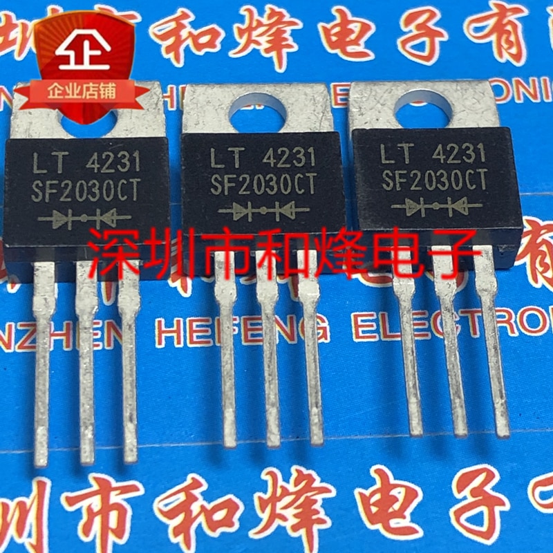 30pcs original new SF2030CT TO-220 300V 20A