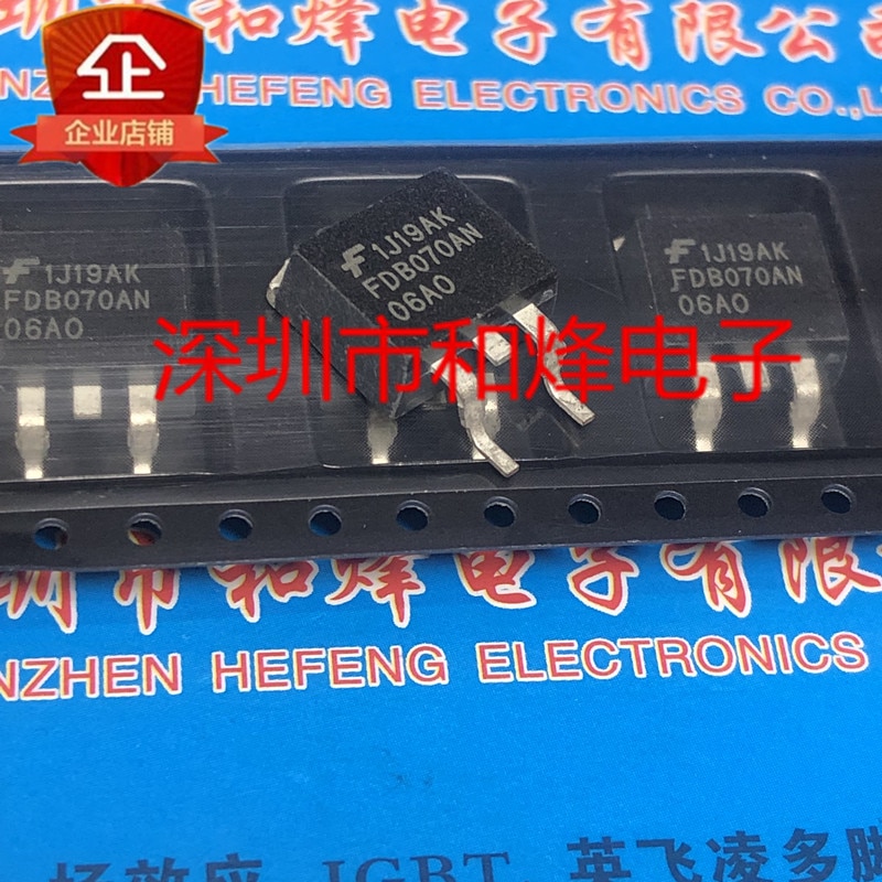 30pcs original new FDB070AN06AO TO-263 60V 80A
