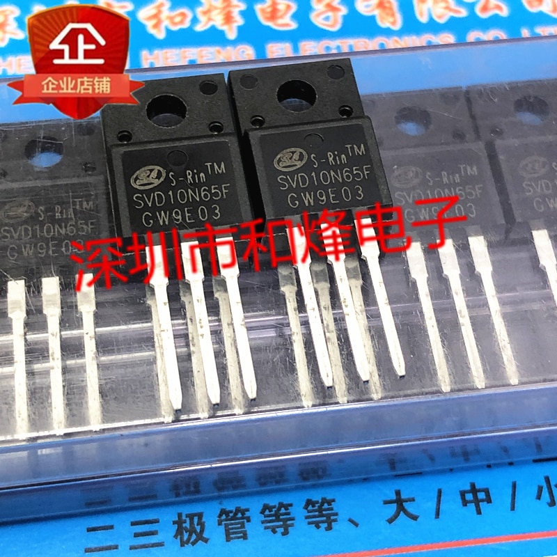 30pcs original new SVD10N65F TO-220F 650V 10A