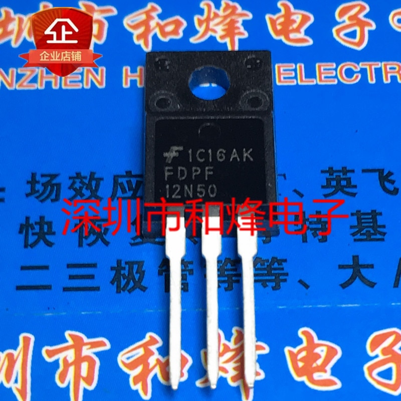 30pcs original new FDPF12N50 TO-220F 500V 11.5A