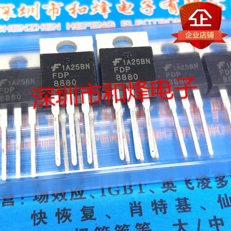 30pcs original new FDP8880 TO-220 30V 54A