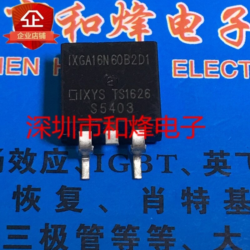 30pcs original new IXGA16N60B2D1 TO-263 600V 16A