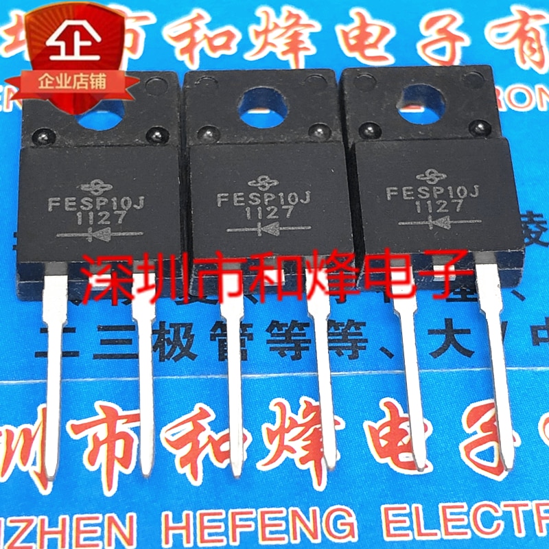 30pcs original new FESP10J TO-220F-2 600V 10A