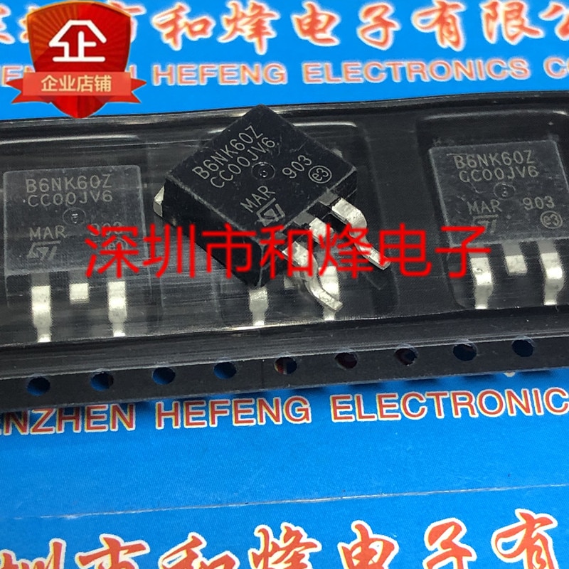 30pcs original new B6NK60Z STB6NK60Z TO-263 600V 6A