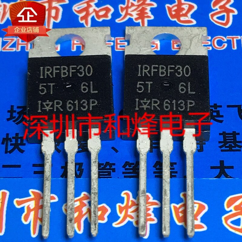 30pcs original new IRFBF30 TO-220 900V 3.6A