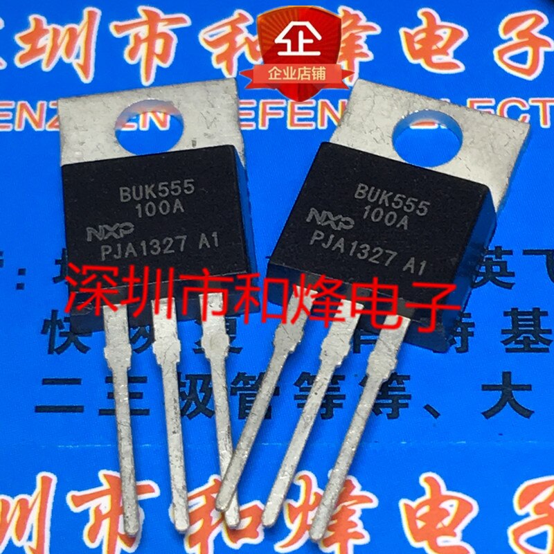 30pcs original new BUK555-100A TO-220 100V 25A