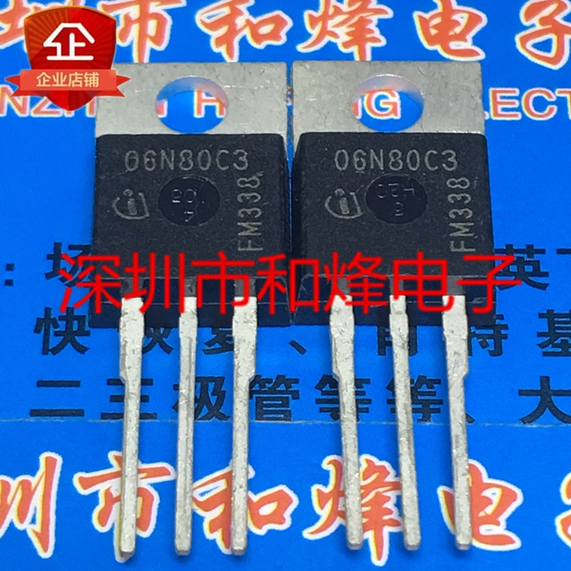 30pcs original new SPP06N80C3 06N80C3 TO-220 800V 6A
