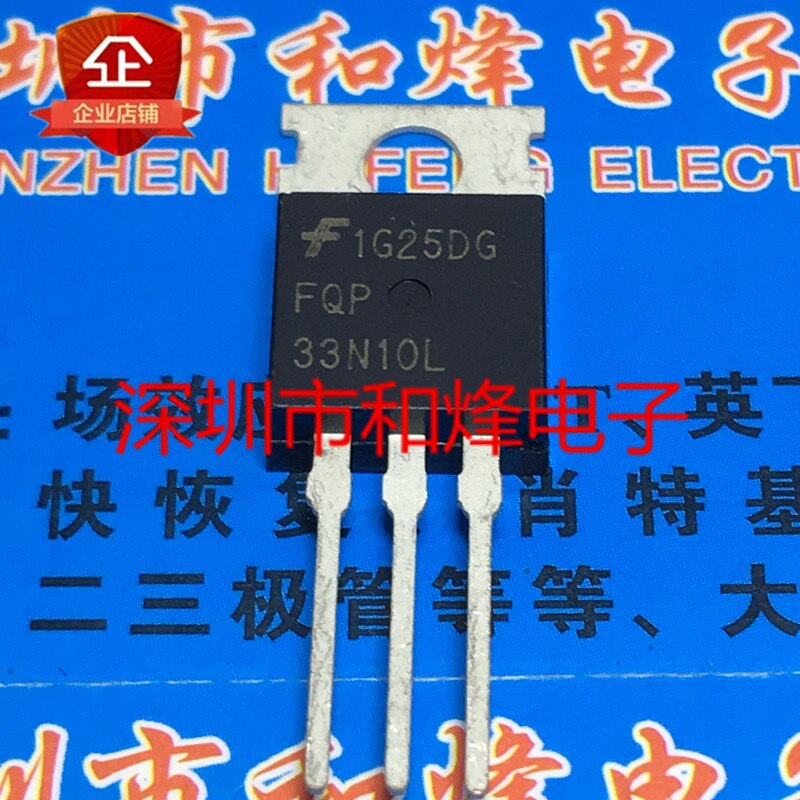 30pcs original new FQP33N10L TO-220 33A 100V