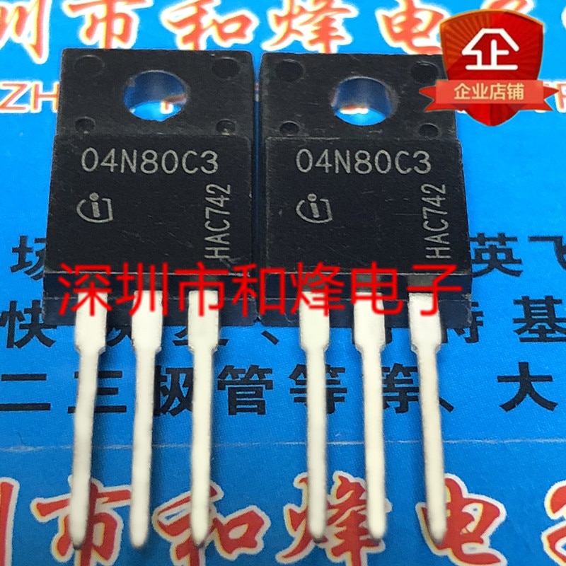 30pcs original new 04N080C3 SPA04N80C3 TO-220F 800V 4A