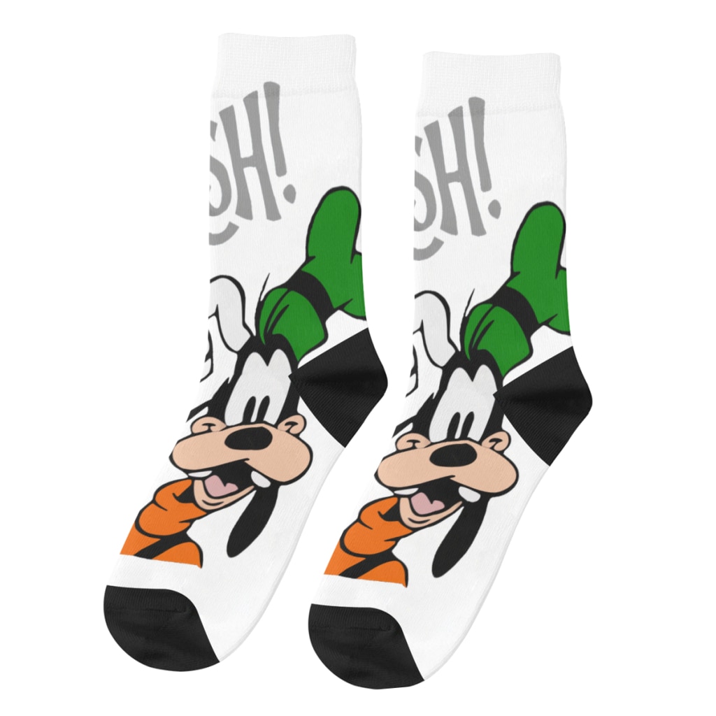 Hip Hop Vintage Gawrsh Novelty Crazy Men's Socks Disney Goofy Unisex Harajuku Pattern Printed Novelty Happy Crew Sock Boys 