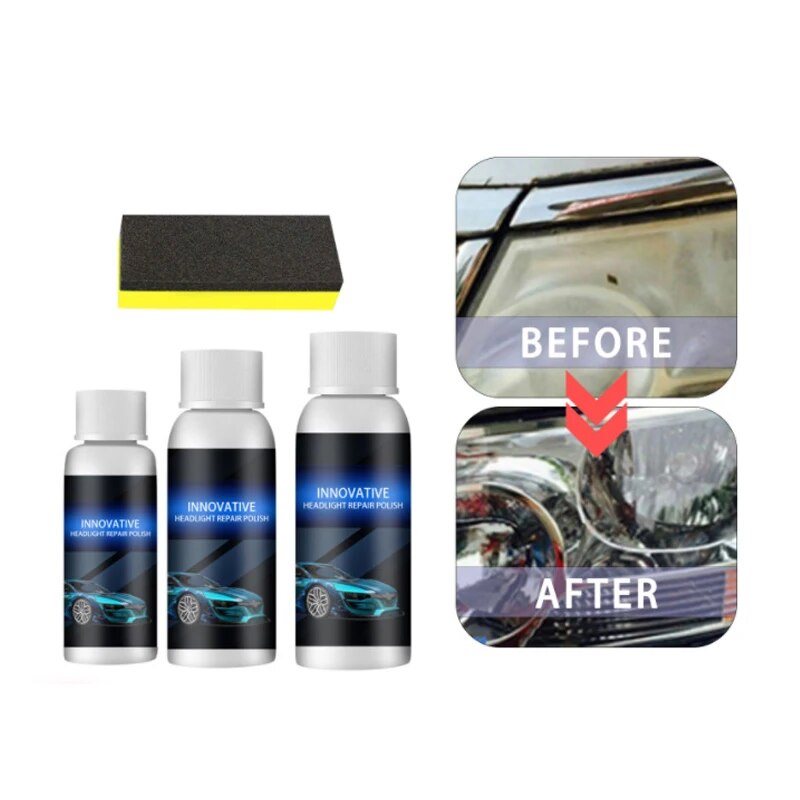 Car Headlight Repair Coating Solution Repair Kit Oxidation Rearview Coating Headlight Polishing Anti-scratch Liquid Car Wash