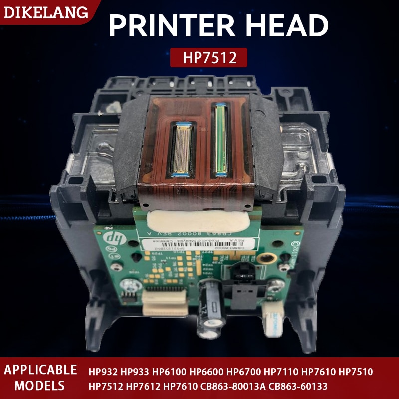 Printhead HP7512 Printer Head For HP HP933 HP6100 HP6600 HP6700 HP7110 HP7510 HP7612 HP7610 CB863-80013A CB863-60133 Print Head