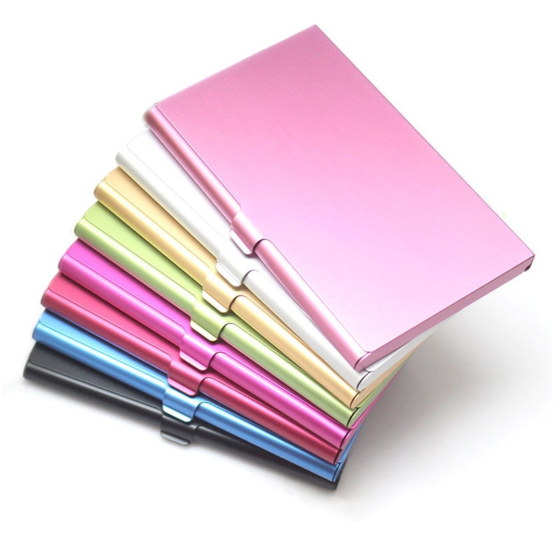Business Card Case Aluminum Alloy Card Holder Metal Box Cover Credit Card Holder Man Business Card Holder Card Metal Wallet