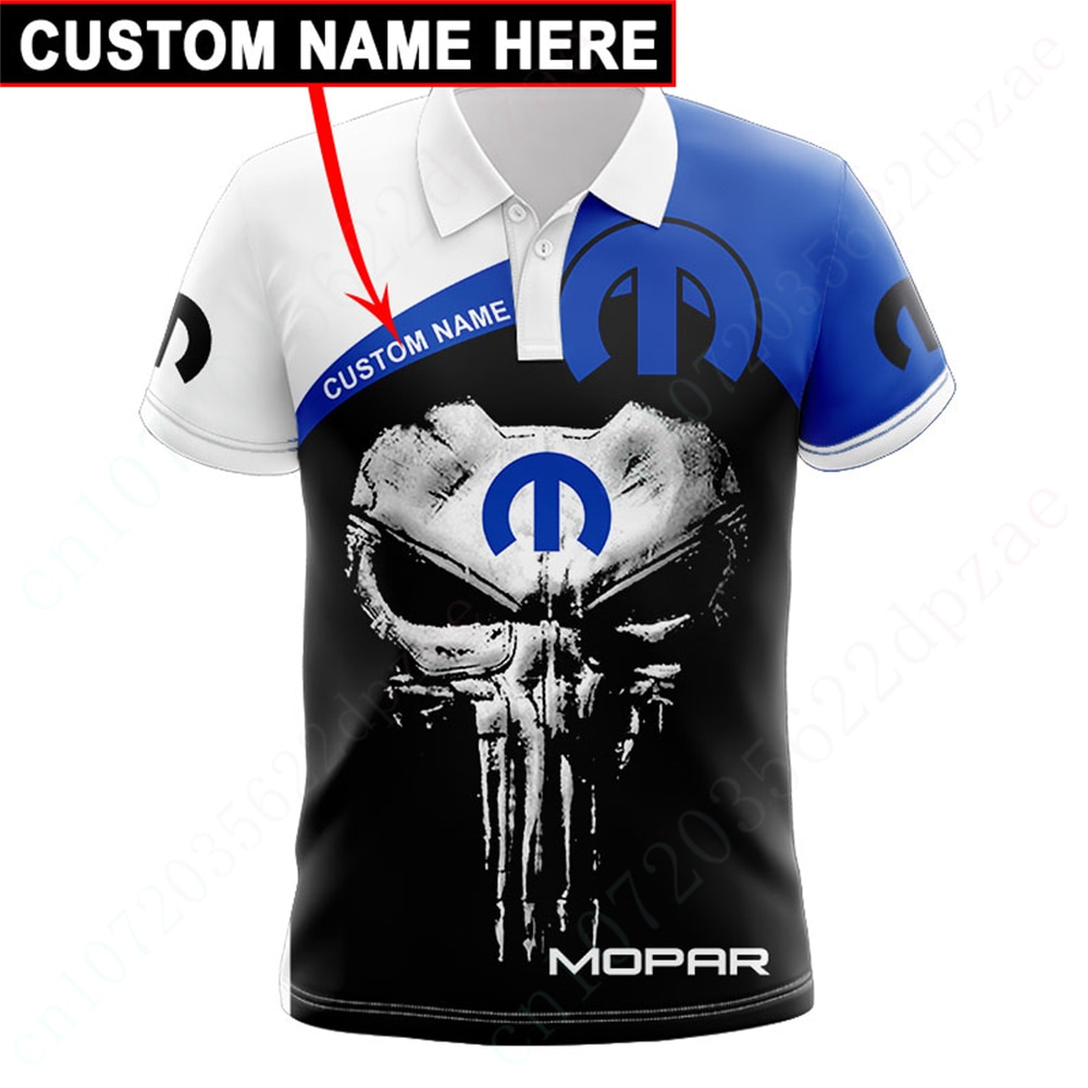 Mopar T-shirts Casual Breathable Polo Shirt Anime 3D Printing T Shirt For Men's Clothing Harajuku Short Sleeve Unisex Tee T