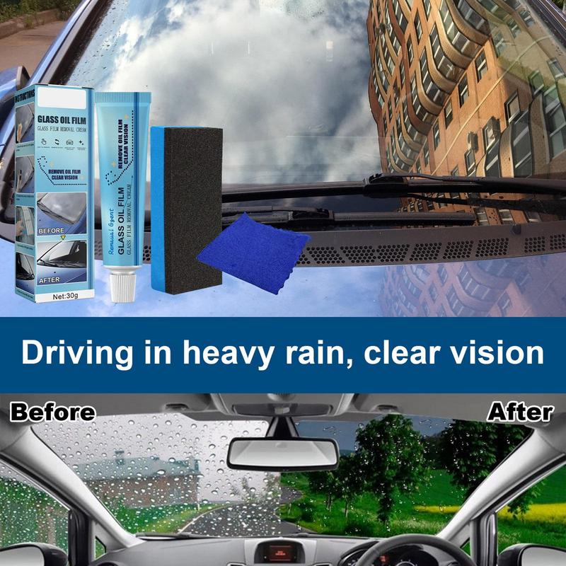Oil Film Removal Glass Cleaners for Windshield Glass Oil Film Remover Front Windshield Agent Tools Accessories