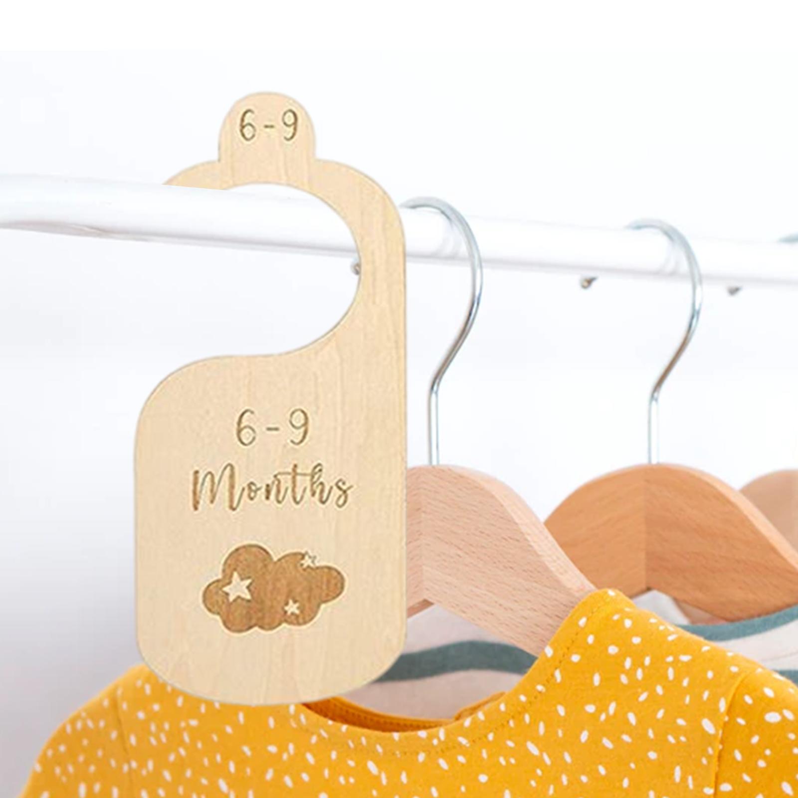 7pcs Newborn Closet Dividers Nursery Clothes Organizer Baby Closet Dividers