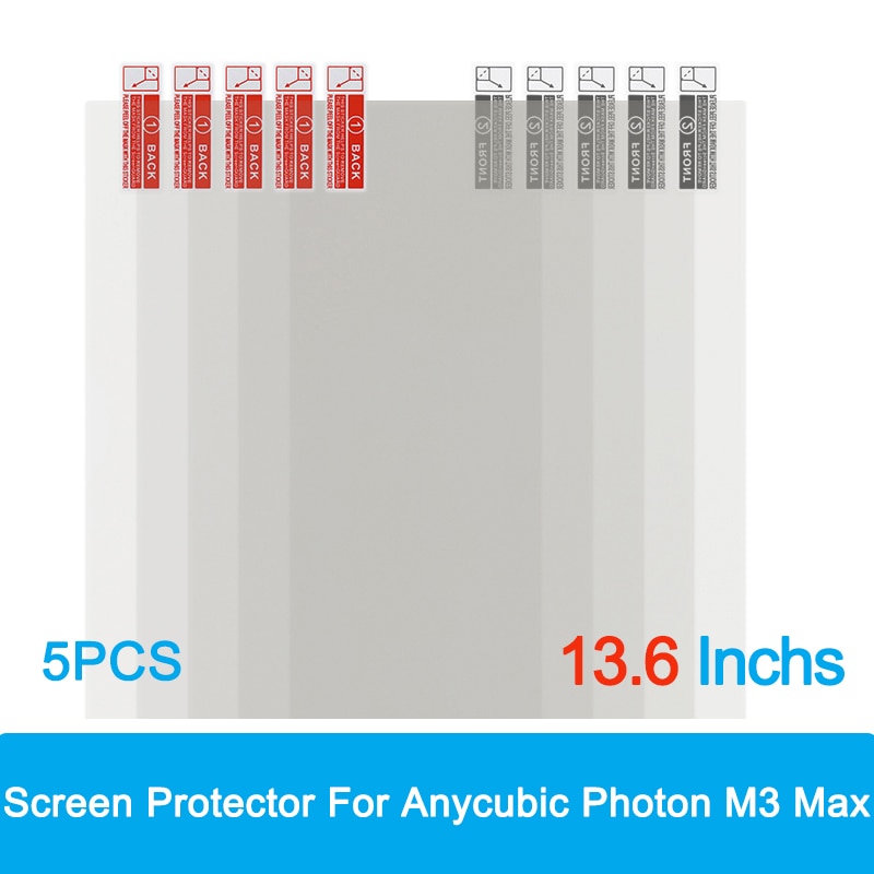13.6 Inches 3D Printer Screen Protector For Anycubic Photon M3 Max Protective Screen Film LCD Protective Film Scratch-Resistant