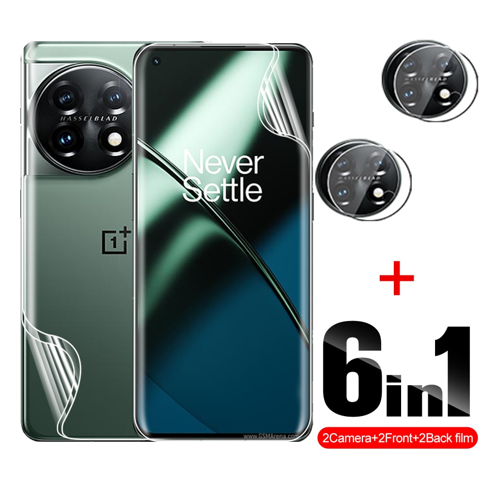 6in1 Front Back Hydrogel Film For OnePlus 11 Camera Lens Screen Protector One Plus 11 OnePlus11 6.7'' protect film Cov